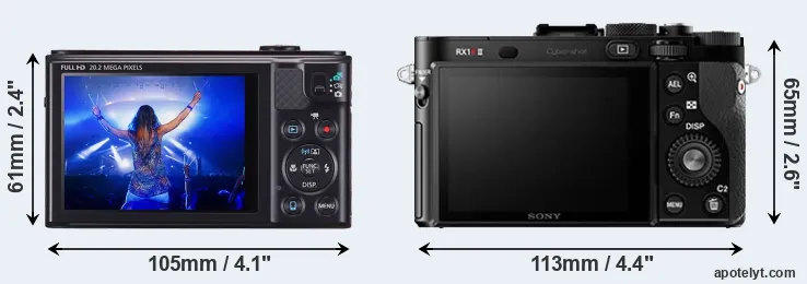 Comparison SX610 or RX1R II rear