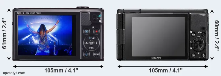 Comparison SX610 or ZV-1 rear