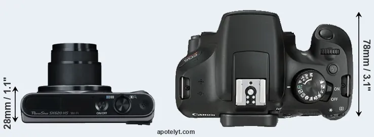 Compare SX620 versus T6 top