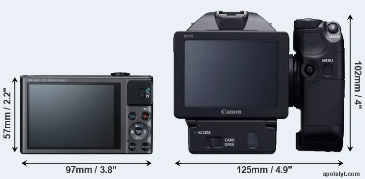 Comparison SX620 or XC10 rear