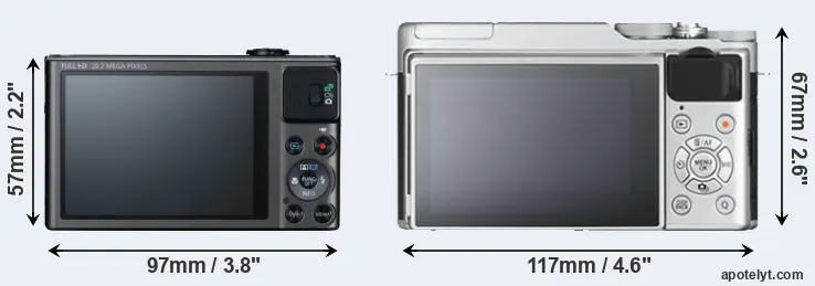 Comparison SX620 or X-A10 rear