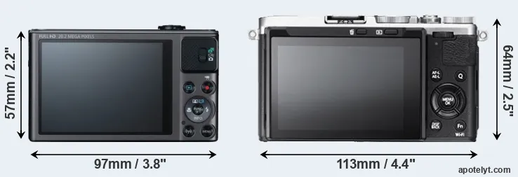 Comparison SX620 or X70 rear