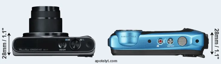 Compare SX620 versus XP140 top
