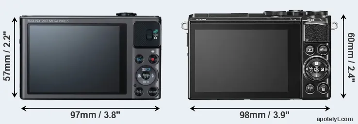 Comparison SX620 or J5 rear