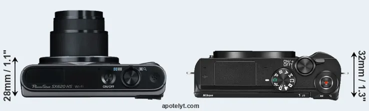 Compare SX620 versus J5 top