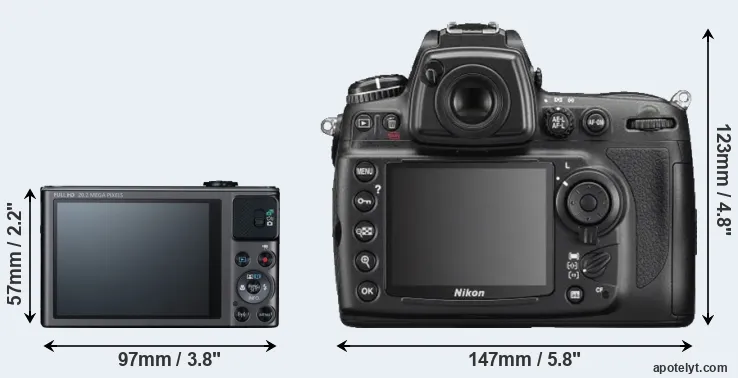Comparison SX620 or D700 rear
