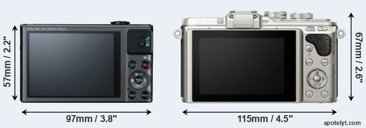 Comparison SX620 or E-PL8 rear