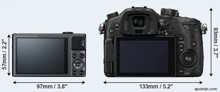 Comparison SX620 or GH4 rear