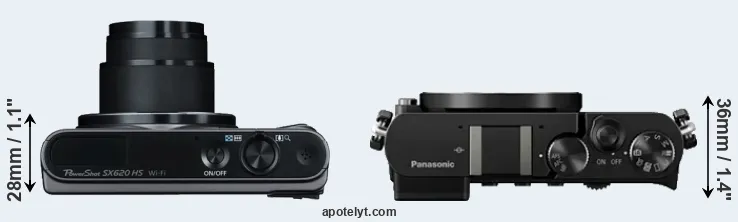 Compare SX620 versus GM5 top