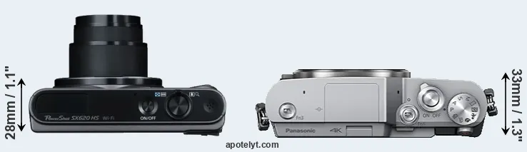 Compare SX620 versus GX850 top
