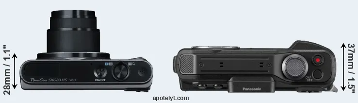 Compare SX620 versus TS7 top