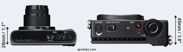 Compare SX620 versus fp top