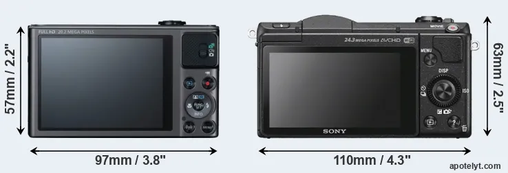 Comparison SX620 or A5100 rear