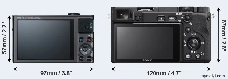 Comparison SX620 or A6400 rear