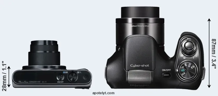 Compare SX620 versus H200 top