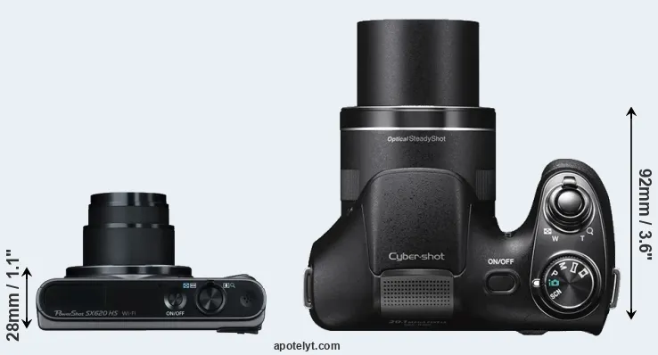 Compare SX620 versus H300 top