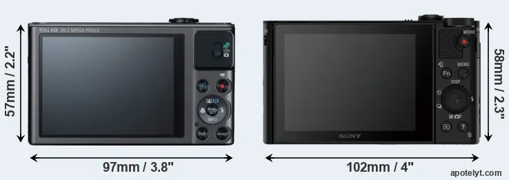 Comparison SX620 or HX90V rear