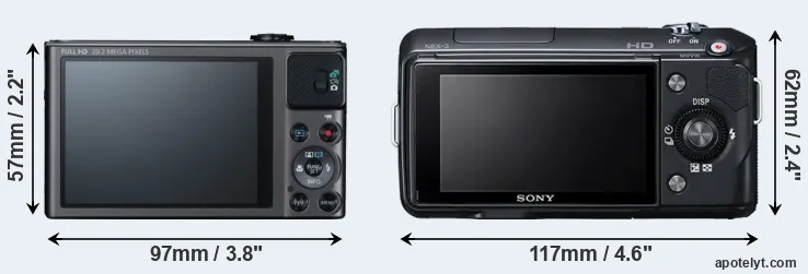 Comparison SX620 or NEX-3 rear