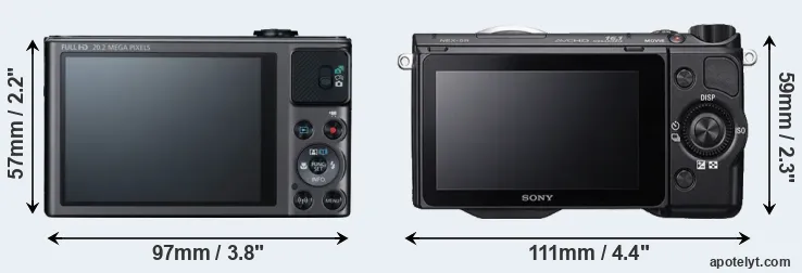 Comparison SX620 or NEX-5R rear