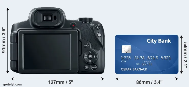 SX70 and credit card rear side