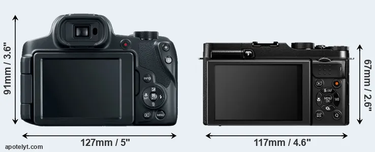 Comparison SX70 or X-A1 rear