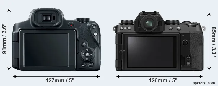 Comparison SX70 or X-S10 rear