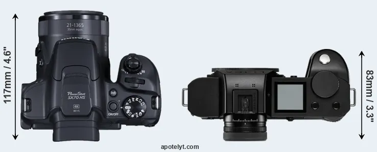 Compare SX70 versus Leica SL2-S top