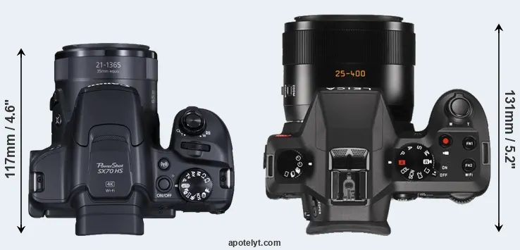 Compare SX70 versus V-LUX Typ 114 top