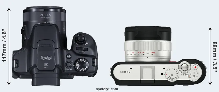 Compare SX70 versus X-U Typ 113 top