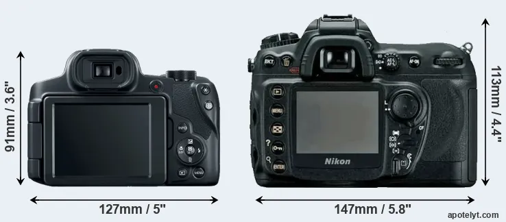Comparison SX70 or D200 rear