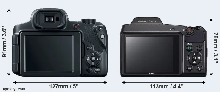 Comparison SX70 or L840 rear