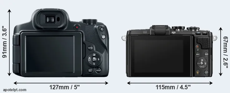 Comparison SX70 or E-PL7 rear