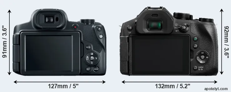 Comparison SX70 or FZ330 rear