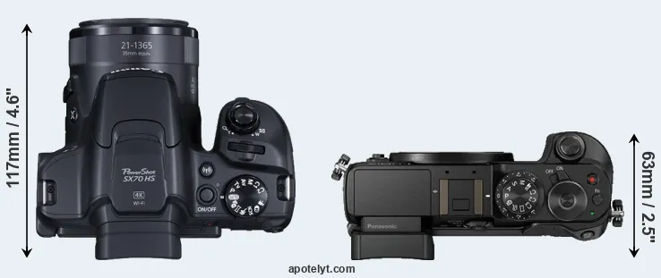 Compare SX70 versus GX8 top