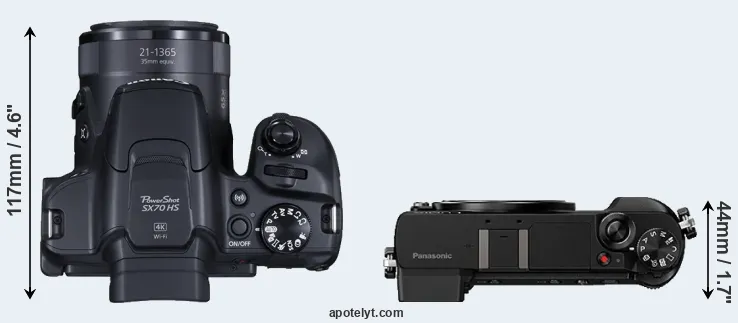 Compare SX70 versus GX80 top