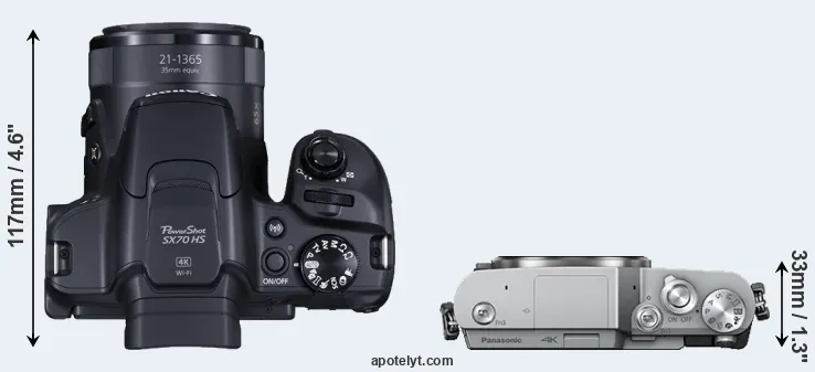 Compare SX70 versus GX850 top