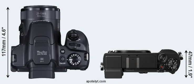 Compare SX70 versus GX9 top
