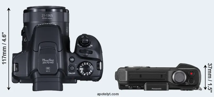 Compare SX70 versus TS7 top