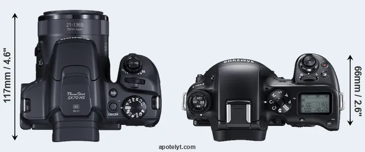 Compare SX70 versus NX1 top