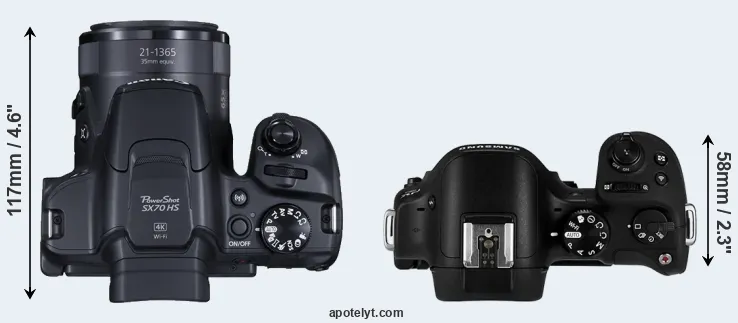 Compare SX70 versus NX30 top