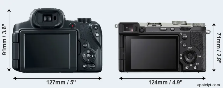Comparison SX70 or A7C II rear