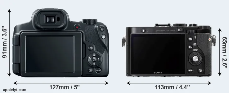 Comparison SX70 or RX1R rear