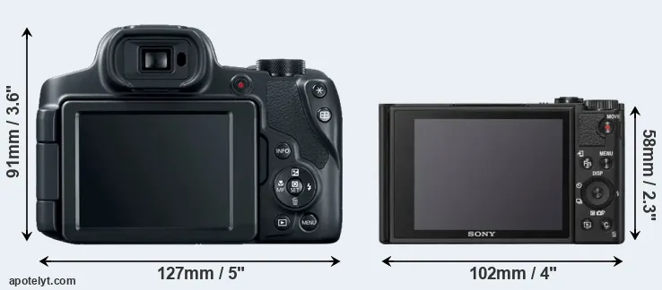 Comparison SX70 or WX800 rear