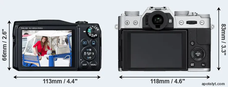Comparison SX700 or X-T10 rear