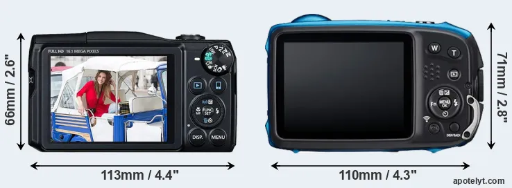 Comparison SX700 or XP140 rear