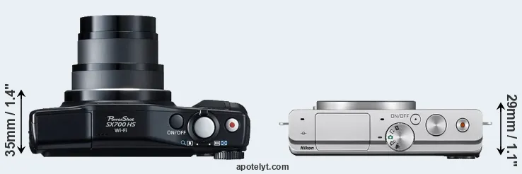 Compare SX700 versus J4 top