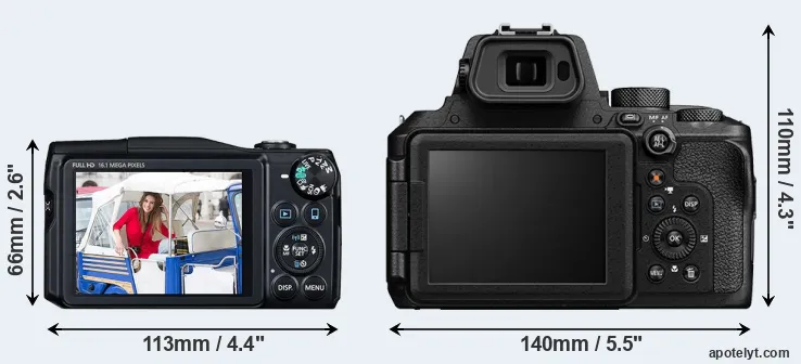 Comparison SX700 or P950 rear