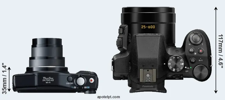 Compare SX700 versus FZ300 top