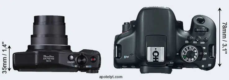 Compare SX710 versus T6i top