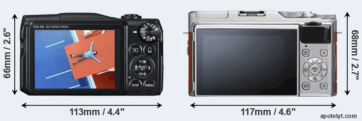 Comparison SX710 or X-A5 rear